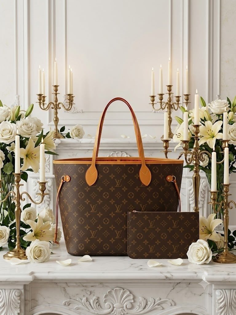 شنطة تسوق بنية كبيرة