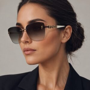 نظارة شمسية بنية متدرجة