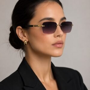 نظارة شمسية وردية متدرجة