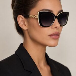 نظارة شمسية سوداء فاخرة