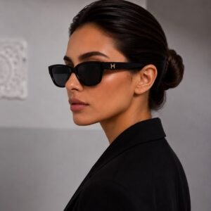 نظارة شمسية سوداء ناعمة